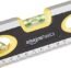 Amazon Basics 9-Inch Magnetic Torpedo Level and Ruler, 180/90/45-Degree Bubbles