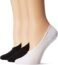 Amazon Brand - Daily Ritual Women’s 3-Pack Lightweight Microfiber Nylon Liner Socks, Black/White 6