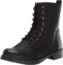 Amazon Essentials Women's Lace-Up Combat Boot, Black, 5.5