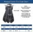 Amazqi Swim Fins, Snorkel Fins Travel Size Short Adjustable for Swimming Flippers Open Heel Snorkeling Diving Fins Fit for Men, Women and Kids