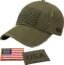 American Flag Trucker Hat - Snapback Hat, Baseball Cap for Men Women - Breathable Mesh Side, Adjustable Fit - for Casual Wear Dark Gray/Black