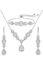 DHQH 3 Pack Cubic Zirconia Bridal Jewelry Sets for Wedding, Crystal Necklace Dangle Earring Bracelet Jewelry Sets for Women, Prom Costume Jewelry Gifts