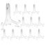 Artliving 4 Inch Clear Plastic Easels or Stand/Plate Holders to Display Pictures or Other Items at Weddings, Home Decoration, Birthdays, Tables (12 Pack)