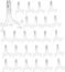 Artliving 4 Inch Clear Plastic Easels or Stand/Plate Holders to Display Pictures or Other Items at Weddings, Home Decoration, Birthdays, Tables (12 Pack)
