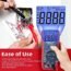 AstroAI Digital Multimeter TRMS 6000 Counts Volt Meter Ohmmeter Auto-Ranging Tester; Accurately Measures Voltage Current Resistance Diodes Continuity Duty-Cycle Capacitance Temperature for Automotive