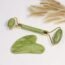 BAIMEI Jade Roller & Gua Sha Set Face Roller and Gua Sha Facial Tools for Skin Care Routine and Puffiness-Green