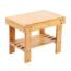 Bamboo Small Seat Stool for Kids, Foot Rest Shaving Stool,Storage Shelf, Durable Lightweight and Anti Slip, for Home, Bathroom,Bedside | Nursery School
