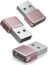Basesailor USB C Female to USB Male Adapter 2 Pack,Type A Charger Converter for Apple iWatch Watch Series 7 8 SE,iPhone 11 12 13 14 Plus Pro Max,AirPods iPad Air 4 5 Mini 6,Samsung Galaxy S20 S21 S22