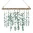 Bathroom Decor Artificial Eucalyptus Wall Hanging Decor-Fake Eucalyptus Leaves Greenery Farmhouse Rustic Wall Hanging for Wedding，Bedroom，Kitchen，Nursery,Party Boho Home Decorations（Green）