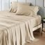 Bedsure Bamboo Queen Sheets - 100% Viscose from Bamboo Sheets Set,16
