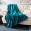 Bedsure Fleece Blanket Throw Blanket Teal - 300GSM Throw Blankets for Couch, Sofa, Bed, Soft Lightweight Plush Cozy Blankets and Throws for Toddlers, Kids