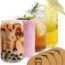 Beer Can Glass Set of 4, Combler 16 oz Can Shaped Glass Cups, Iced Coffee Cup, Iced Coffee Glasses, Drinking Glasses, Beer Glasses, Glass Tumbler for Smoothie, Whiskey, Cocktail, Soda, Boba Tea, Gift