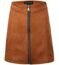 Bellivera Women High Waist Faux Suede Leather Mini A-Line Short Bodycon Skirt for Spring and Fall FF23 Green M