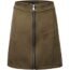 Bellivera Women High Waist Faux Suede Leather Mini A-Line Short Bodycon Skirt for Spring and Fall FF23 Green M