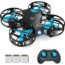 BEZGAR Mini Drone for Kids and Beginners, RC Drone Indoor Small Quadcopter Plane with LED Lights, 3D Flip, Headless Mode and 2 Batteries, Propeller Full Protect Remote Control Drone, Great Gifts Toys for Boys and Girls
