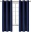 BGment Blackout Curtains for Bedroom - Grommet Thermal Insulated Room Darkening Curtains for Living Room, Set of 2 Panels (42 x 63 Inch, Navy Blue)