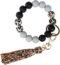 Lokai Silicone Beaded Bracelet Pair for Women & Men, Black & White - Medium, 6.5 Inch Circumference - Silicone Jewelry Fashion Bracelet Slides-On for Comfortable Fit