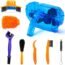 8PCS Bike/Bicycle Cleaning Tool Kit- Bike Cleaning Brush ,Bike Chain Cleaner,Mountain Bike Maintenance Tool,Suitable for Mountain, Road, City, Hybrid,BMX Bike ,Folding Bike