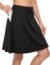 BLEVONH Knee Length Skirts for Women,Ladies Soft Comfortable Tennis Sports Skorts Ladies Petite Athletic Golf Exercising Skirt with Pockets Purple Black Tie-dye S