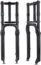 BOLANY Bike Suspension Fork 26inch 4.0 Tire for Mountain Bike Air Double Shoulder Snow Beach Shock Absorber Bicycle Front Fork