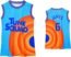 Gelipon Cloth Boys Casual Jersey #1#6 Space Kids Basketball Tank Tops Size 6 Cartoon Hip Hop Shirts Movie Cosplay Costume Christmas Party Gifts Superstar King Child Sport Outfits, Blue-jm, 6-7 Years