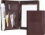 Zippered Padfolio Organizer, WRIYES Leather Planner Binder, 10.2 Inch Portfolio Folder for Documents, Letter Size Business Card Holder for Men&Women (Brown)