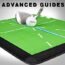 CHAMPKEY Premium Golf Impact Mat 1.0 Edition | Analysis Swing Path and Correct Hitting Posture Golf Practice Mat | Advanced Guide and Rubber Backing Golf Hitting Mat (M(13