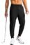 G Gradual Men's Golf Joggers Pants with Zipper Pockets Stretch Sweatpants Slim Fit Track Pants Joggers for Men Work Running (Black, S)