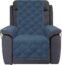 Recliner Chair Covers Waterproof with Anti-Skip Furniture Protector Sofa Slipcover for Children, Sofa Covers for Dogs (Peacockblue, 23'')