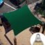 ColourTree 24' x 24' Grey Square Super Ring Sun Shade Sail Canopy Structure, Super Durable Heavy Duty, Reinforced Corners, Edges & 260 GSM Permeable Fabric - 5 Years Warranty - We Customize