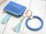 COOLANS Wristlet Bracelet Keychain Pocket Credit Card Holder Leather Purse Tassel Keychain Bangle Key Ring for Women