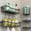 Coraje Shower Caddy, Shower Shelves [5-Pack], Adhesive Shower Organizer No Drilling, Large Capacity, Rustproof Stainless Steel Bathroom Shower Organizer, Shower Shelf for Inside Shower, Black