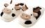 Women's Cute Teddy Animal Slippers House Slippers Warm Memory Foam Cotton Cozy Soft Fleece Plush Home Slippers Indoor Outdoor White Teddy 44