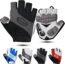 Cycling Gloves for Men Women - Breathable Gel Road Mountain Bike Riding Gloves - Anti-Slip Half Finger Glove for Fitness Cycling Training Outdoor Sports