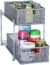 Under Sliding Cabinet Basket Organizer, 2 Tier Storage Under Cabinet Bathroom Under Sink Organizers and Storage Black Under Sink Storage for Bathroom Kitchen
