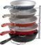 DecoBros Kitchen Counter and Cabinet Pan Organizer Shelf Rack, Bronze