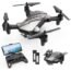 DEERC D20 Mini Drone for Kids with 720P HD FPV Camera Remote Control Toys Gifts for Boys Girls with Altitude Hold, Headless Mode, One Key Start Speed Adjustment, 3D Flips 2 Batteries, Silver