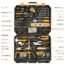 DEKOPRO 228 Piece Socket Wrench Auto Repair Tool Combination Package Mixed Tool Set Hand Tool Kit with Plastic Toolbox Storage Case