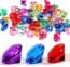 Deodari 30mm Multi-Colored Acrylic Gems Plastic Gemstones for Pirate Treasure Party Decoration Table Decorations Vase Filler Pack of 40 (Multicolored)