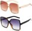 Dollger Oversized Square Sunglasses for Women Big Large Wide Fashion Shades for Men 100% UV Protection Unisex Brown