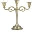 Dyna-Living Candelabra Candle Holders 3-arms Gold Candlestick Holder Metal Candelabra for Table Tall Candles Decorative Candle Holder Stand for Church, Wedding, Party