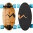 Eggboards Mini Longboard The Original - Bamboo Wood Cruiser Skateboard for Adults and Kids. Easy to Carry, Smooth to Ride