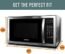 Farberware Countertop Microwave 1.1 Cu. Ft. 1000-Watt Compact Microwave Oven with LED lighting, Child lock, and Easy Clean Interior, Stainless Steel Interior & Exterior