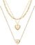 Tiny Gold Initial Heart Necklace-14K Gold Filled Handmade Dainty Personalized Letter Heart Choker Necklace Gift for Women Necklace Jewelry