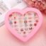 Fineder 36pcs Little Girl Adjustable Rings in Box, Children Kids Jewelry Rings Set with Heart Shape Display Case, Girl Pretend Play and Dress up Rings, Christmas gift for Kids …
