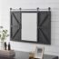 FirsTime & Co.® Hayloft Farmhouse Barn Door Mirror, American Crafted, White, 36 x 2 x 24
