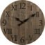 FirsTime & Co. Rustic Barnwood Wall Clock, 24