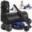 Foam Roller for Physical Therapy | Deep Tissue Muscle Roller Set - Includes: Back Roller x2, Massage Roller, Massage Ball, Foot Roller - Foam Roller for Back, Neck, Feet & Leg Roller | ELVIRE SPORT