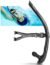 Focevi Swim Snorkel for Lap Swimming,Adult Swimmers Snorkeling Gear for Swimming Snorkel Training in Pool and Open Water,Snorkle Center Mount Silicone Mouthpiece One-Way Purge Valve