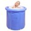 Portable Bathtub, Portable Folding Bathing Bathtub for Adults, Circular Bathtubs for Shower, with Lids and Thick Insulation Foam to Keep Temperature